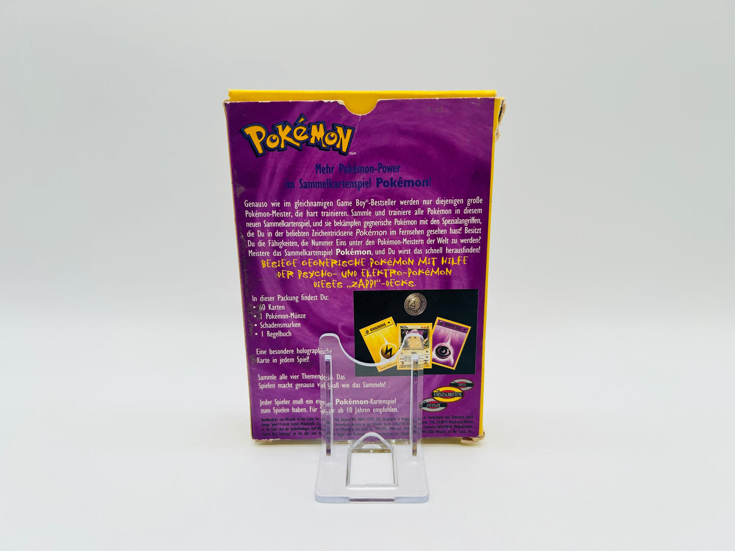 Pokémon Basis/Base Set Zapp! Themendeck [DEU] / [Leer]