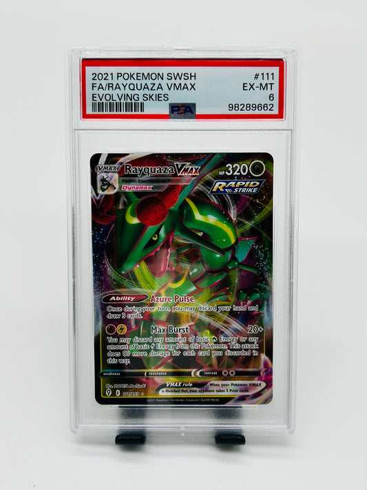 Pokémon Rayquaza VMax 111/203 PSA 6 - Drachenwandel [ENG]