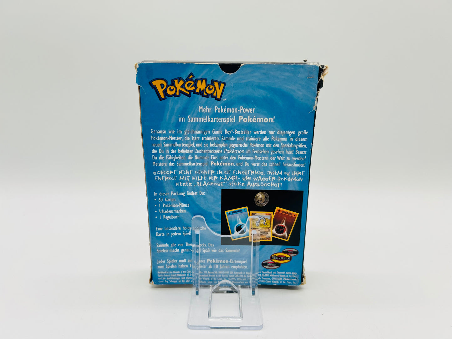 Pokémon Basis/Base Set Blackout Themendeck [DEU] / [Leer]