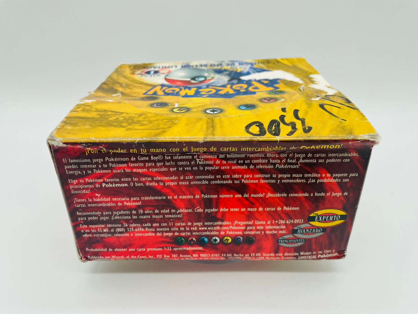 Pokémon Basis/Base Set 1. Edition Display [SPA] / [Leer] + Acryl-Case