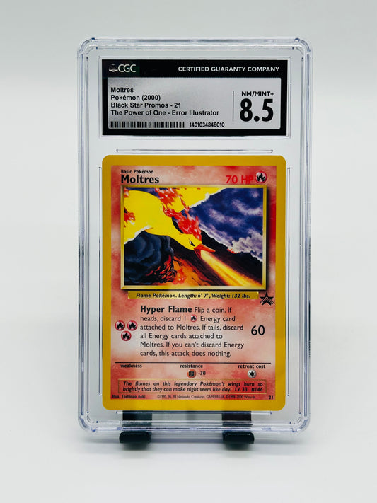 Pokémon Lavados/Moltres 21 CGC 8,5 - Wizards Black Star Promo [ENG]