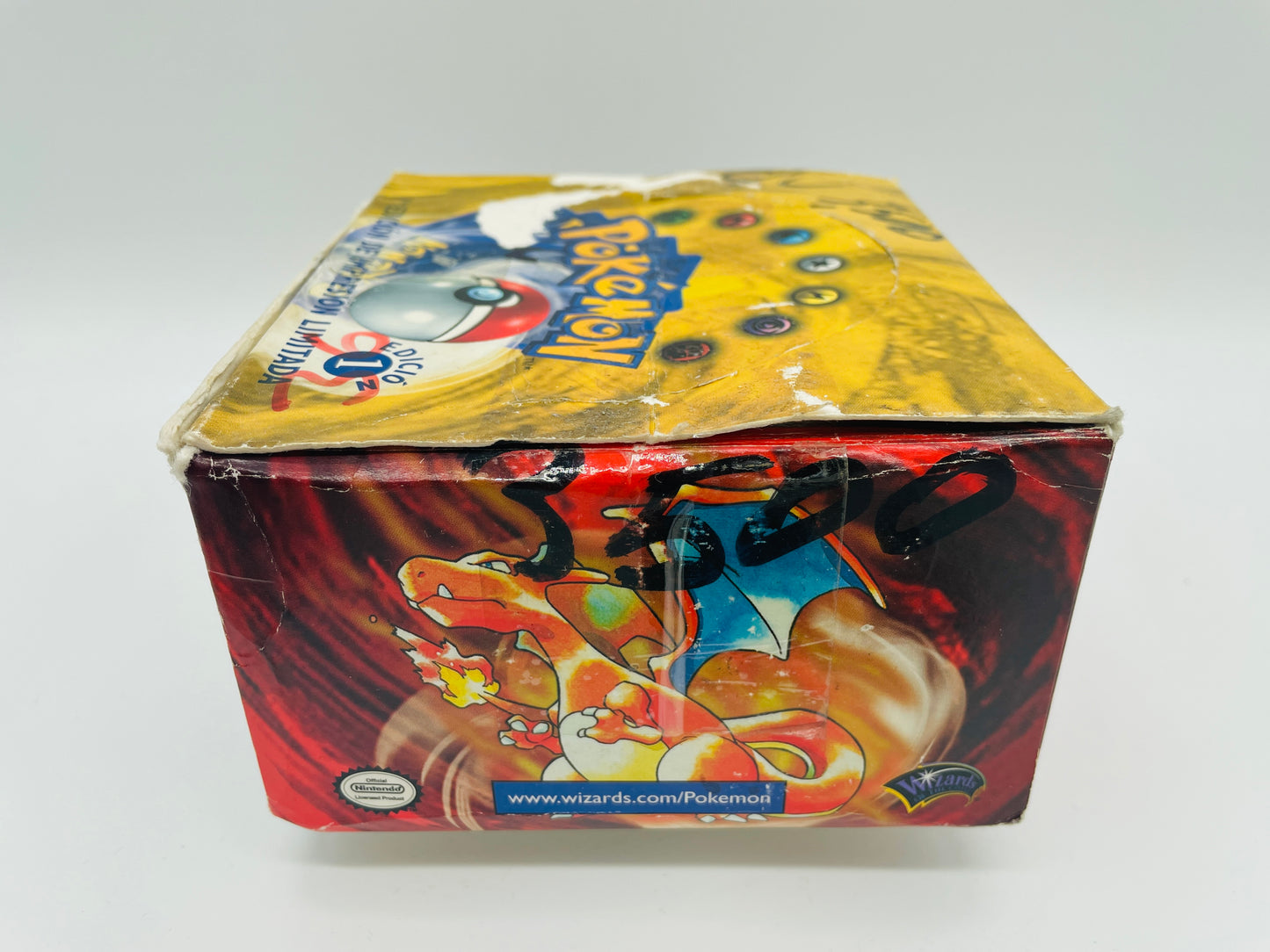 Pokémon Basis/Base Set 1. Edition Display [SPA] / [Leer] + Acryl-Case