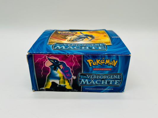 Pokémon EX Verborgene Mächte Display [Deutsch / Leer] + Acryl-Case
