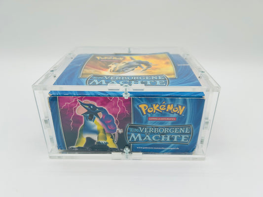 Pokémon EX Verborgene Mächte Display [Deutsch / Leer] + Acryl-Case