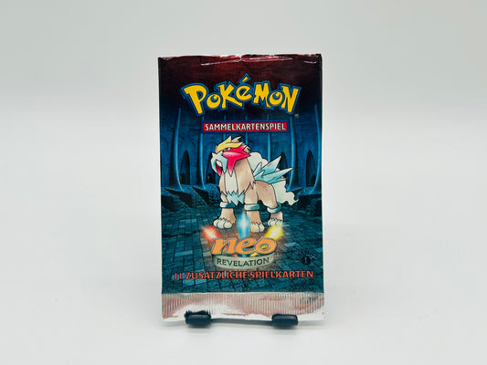 Pokémon Neo Revelation 1. Edition Booster Entei Artwork [Deutsch / Leer]