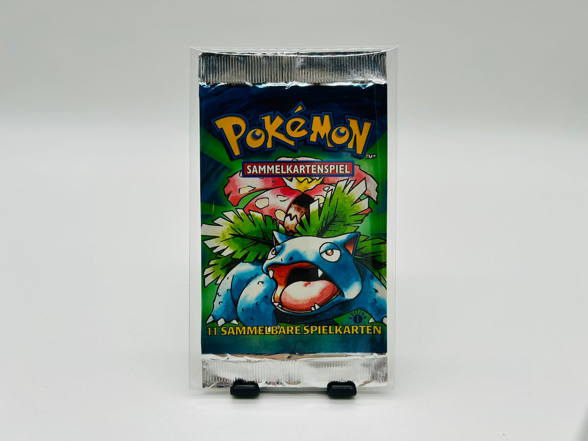 Pokémon Basis/Base Set 1. Edition Booster Bisaflor Artwork [Deutsch / Leer]