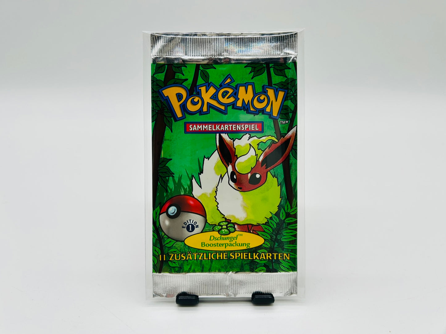 Pokémon Dschungel/Jungle 1. Edition Booster Flamara Artwork [Deutsch / Leer]