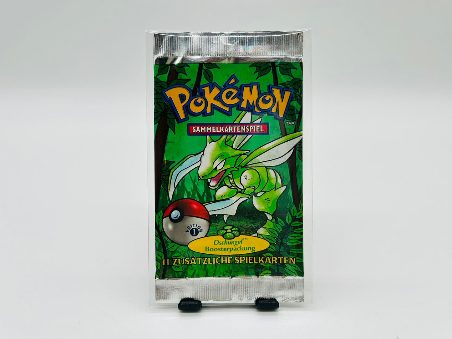 Pokémon Dschungel/Jungle 1. Edition Booster Sichlor Artwork [Deutsch / Leer]