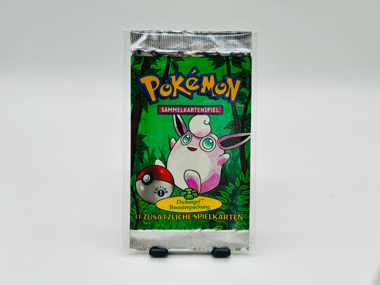 Pokémon Dschungel/Jungle 1. Edition Booster Knuddeluff Artwork [Deutsch / Leer]