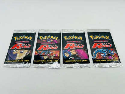 Pokémon Team Rocket Fullset 4 Booster Alle Artworks [Englisch / Leer]