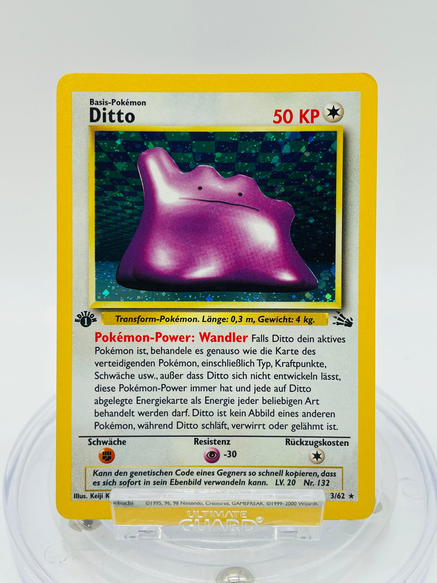 Pokémon Ditto/Ditto 1. Edition 3/62 - Fossil Set [DEU]