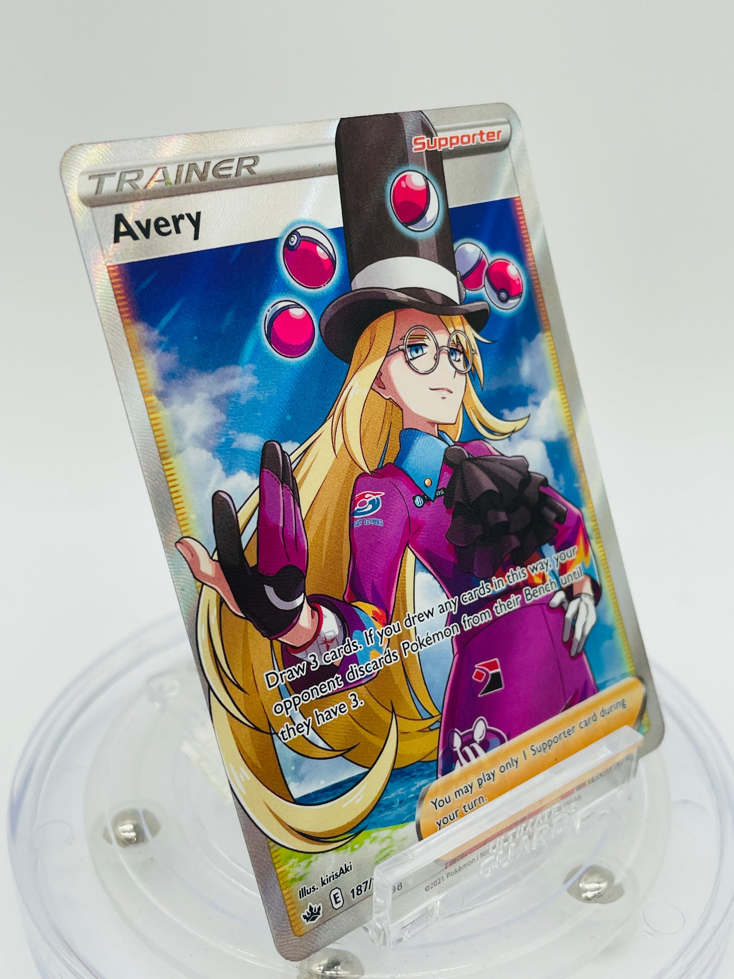 Pokémon Saverio/Avery Fullart 187/198 - Schaurige Herrschaft [ENG]