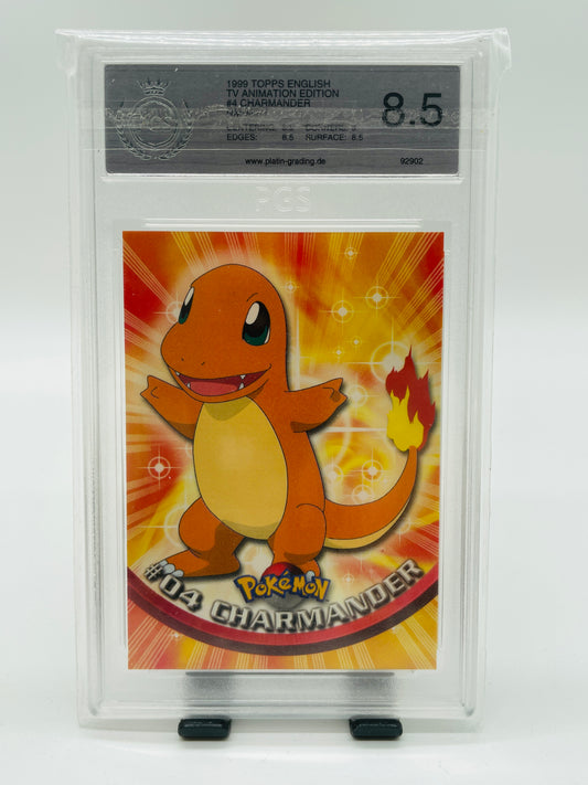 Glumanda/Charmander #4 PGS 8,5 - Topps Tv Animation Edition