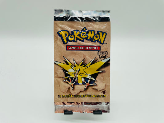 Pokémon Fossil 1. Edition Booster Zapdos [DEU] / [Leer]