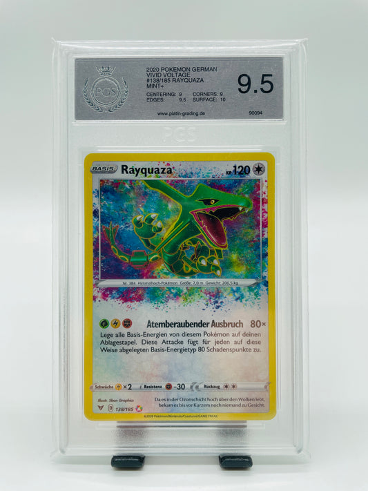 Pokémon Rayquaza/Rayquaza Amazing Rare 138/185 PGS 9,5 - Farbenschock [DEU]