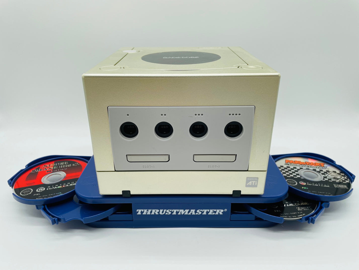 Gamecube Aufsteller für Konsole, Spiele & mehr