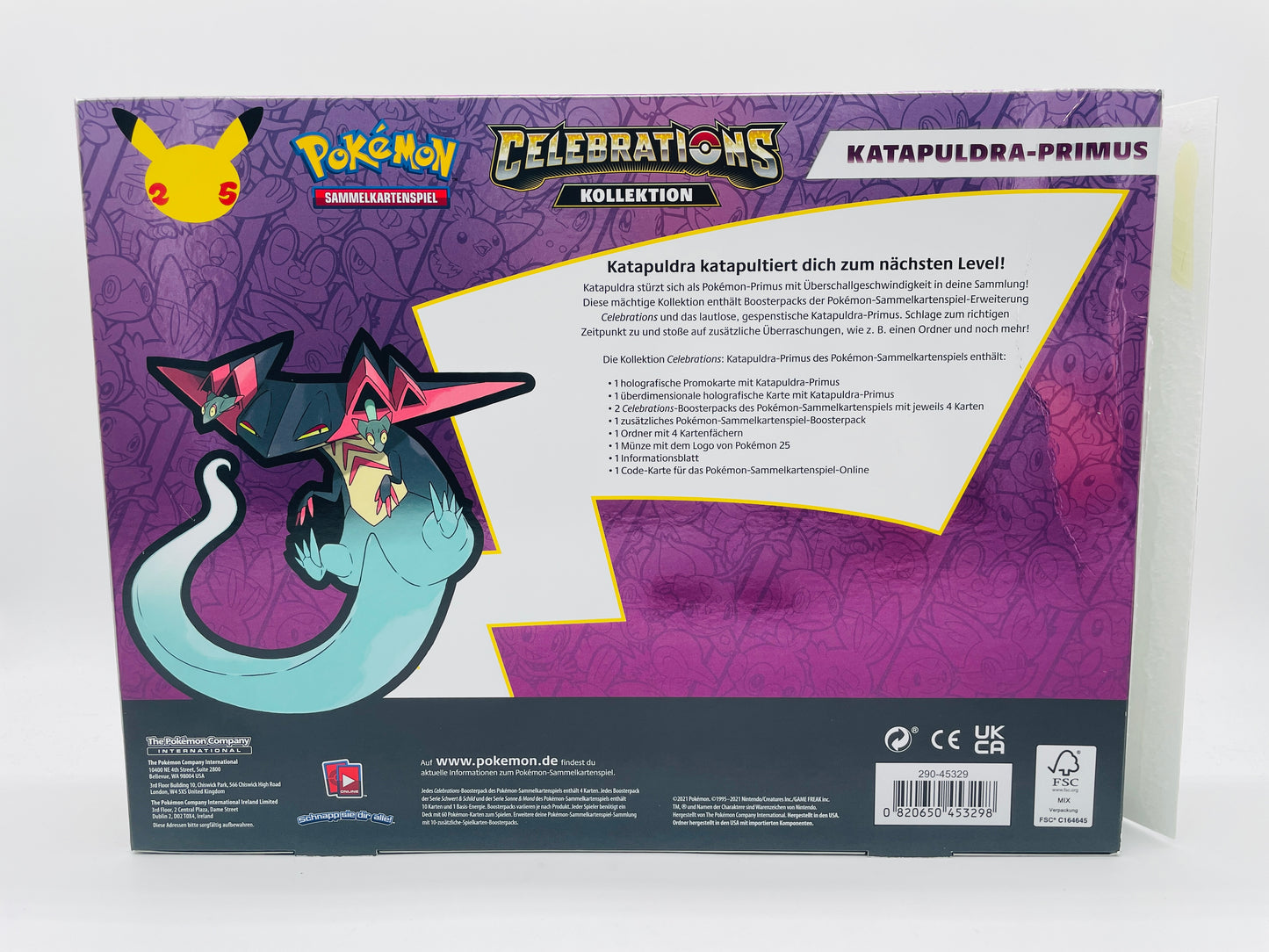 Pokémon Katapuldra-Primus Kollektion - Celebrations / 25. Anniversary [DEU] / [Leer]