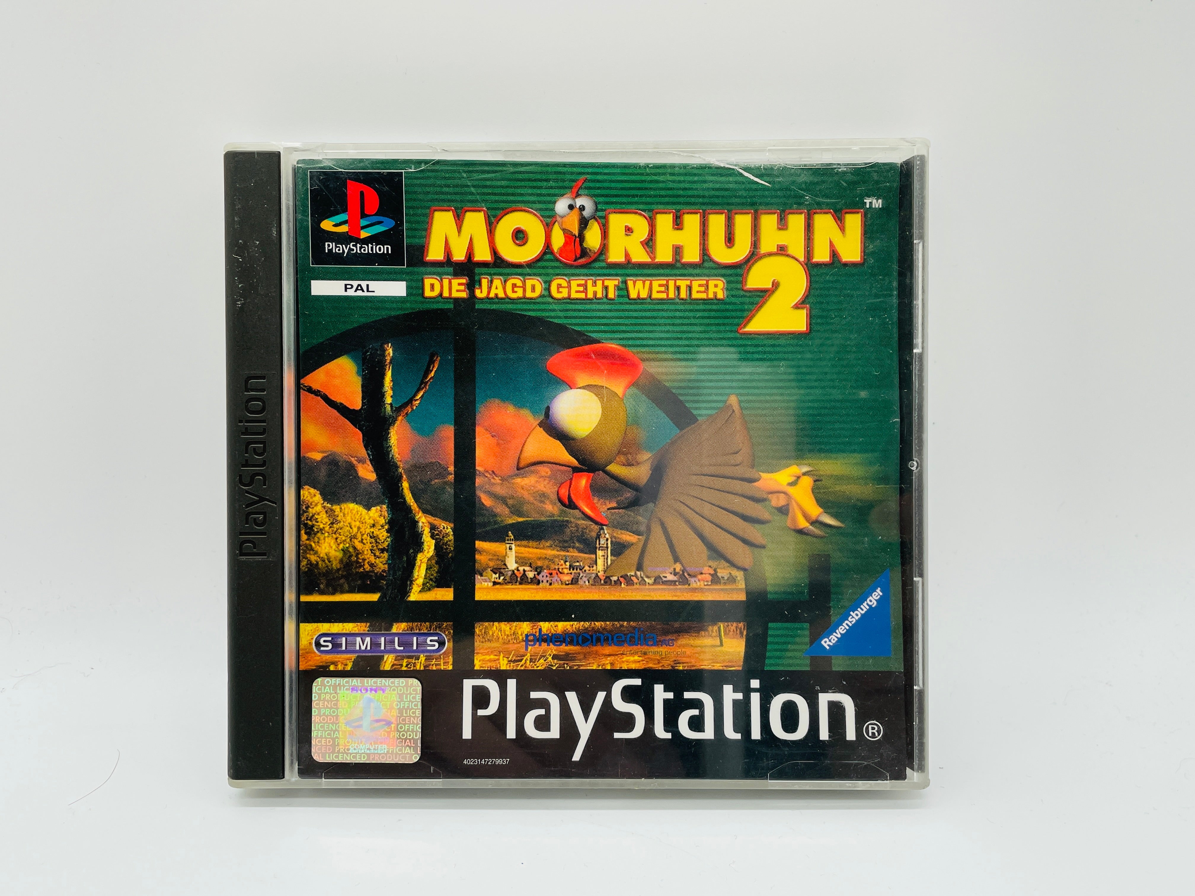 Jeu PS1 Moorhuhn 3 - Version PAL Complète (boîtier, Notice), Bon état