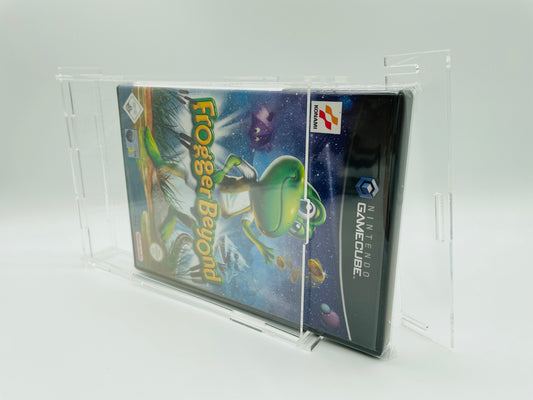 Schutzhüllen aus Acryl für Gamecube, Playstation 2, Xbox und Xbox 360-Spiele