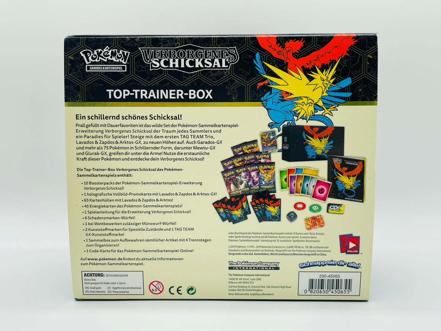 Pokémon Verborgenes Schicksal Top-Trainer-Box [DEU] / [Leer]