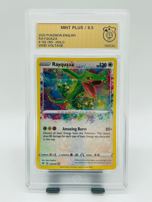 Pokémon Rayquaza/Rayquaza Amazing Rare 138/185 GSG 9,5 - Farbenschock [ENG]