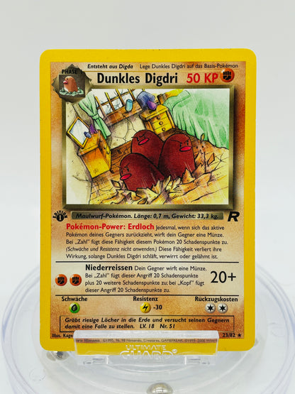 Pokémon Dunkles Digdri/Dark Dugtrio 1. Edition 23/82 - Team Rocket [DEU]