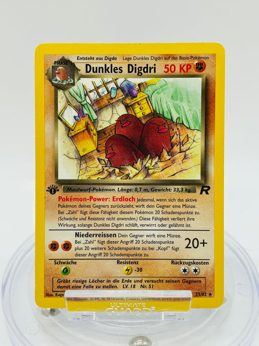 Dunkles Digdri/Dark Dugtrio 1. Edition 23/82 - Team Rocket